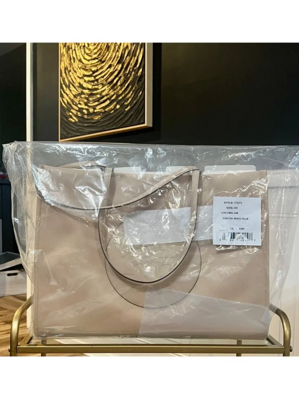 NEW!!!  Beautiful Tory Burch Medium Ella Tote in Rose Silk    712TB133P